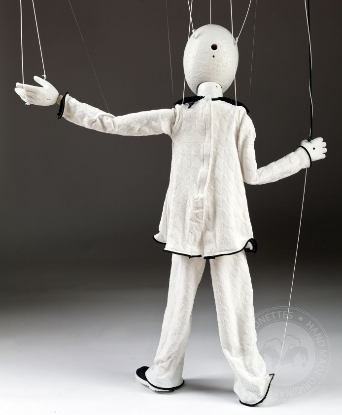 Pierrot Marionette with Clown face