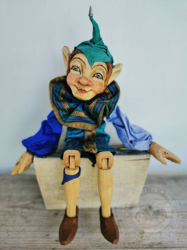 Jester - precisely hand carved marionette