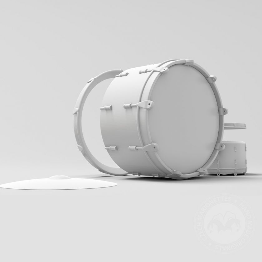 Drums model for 3D printing