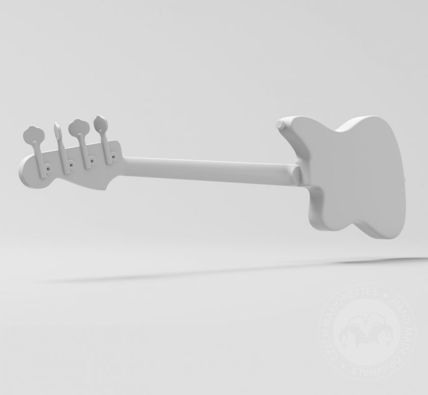 3D Model bass kytary pro 3D tisk