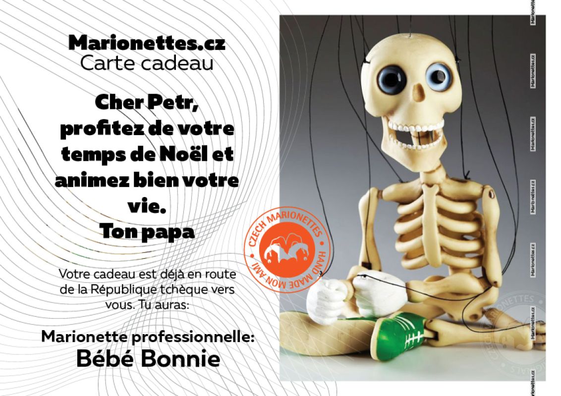 Gift Card In Pdf File As A Gift When Purchase A Marionette Marionettes Cz