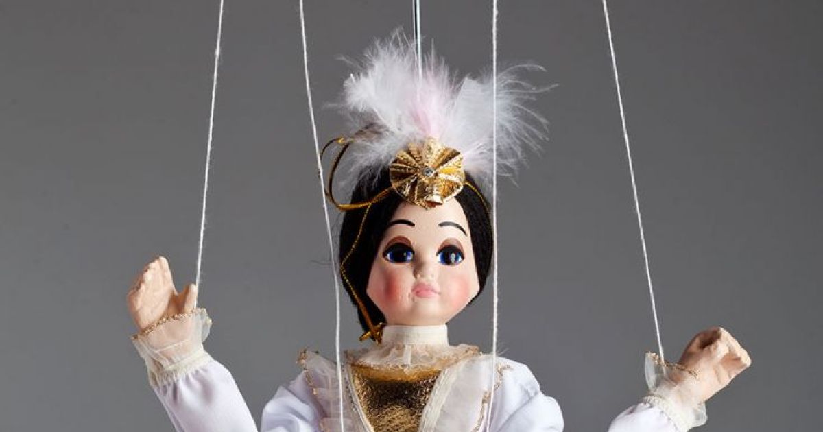 Ballerina Rosie awesome string puppet with blond hair at the moment