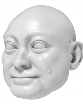 Modèle de tête de Homme prospère pour l'impression 3D 130 mm