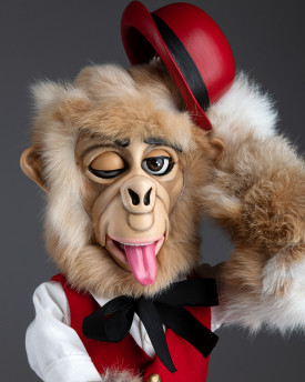 Mr. Monkey - pupazzo figurina ventriloquo su misura