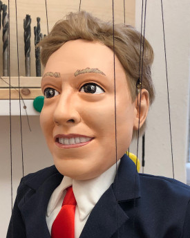 3D Model hlavy businessmana pro 3D tisk 145mm