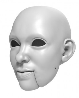 Chytrá dáma - hlava loutky z 3D tiskárny – bez úprav