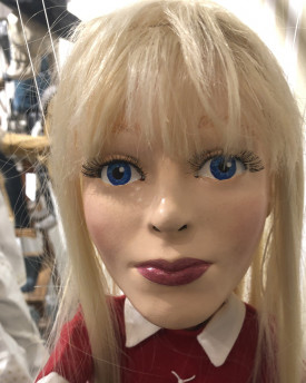 Belle miss, modèle 3D d'une tête de miss, pour marionnette 60 cm, fichier stl