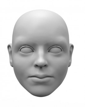Belle miss, modèle 3D d'une tête de miss, pour marionnette 60 cm, fichier stl
