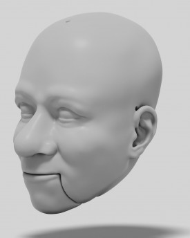 Clarabell the Clown, 3D model of head