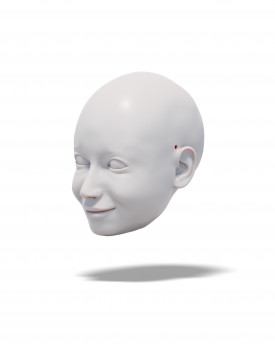 3D Model hlavy pěkné dámy pro 3D tisk