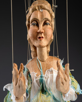 Morning Dew - wooden hand-carved marionette
