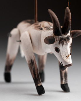 Goat - Mini Wooden Marionette Puppet