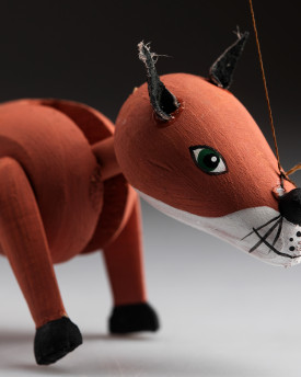 Fox - Mini Wooden Marionette Puppet