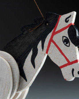 Horse - Mini Wooden Marionette Puppet