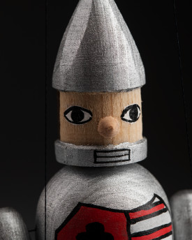 Soldat - Mini Marionette aus Holz