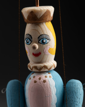 Königin - Mini-Marionettenpuppe aus Holz
