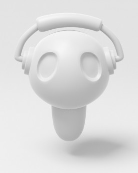 funky man, modèle 3D de tête pour l'impression 3D