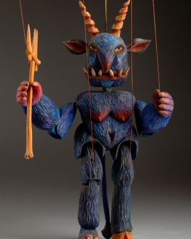 Funky Devil - Marionnette tchèque en bois