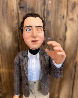 Andy Kaufman - Marioneta personalizada con ojos que parpadean