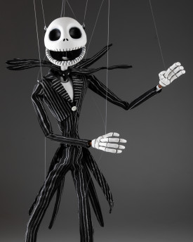 Jack Skellington - Marionnette sur mesure 60cm, bouche mobile