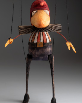 Dwarf - Wooden Hand-Carved Marionette Puppet