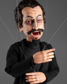 Diable - Marionnette sur mesure, 60 cm de hauteur, Bouche Amovible