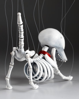 Scraps - Custom-made Marionette of a Spooky Dog