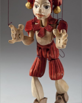Jester handgeschnitzte Marionette (S-Größe)