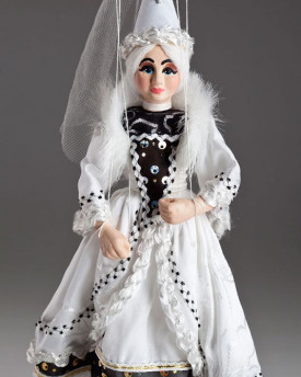 Weiße Frau Marionette