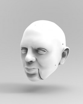 3D Model hlavy řeckého muže pro 3D tisk