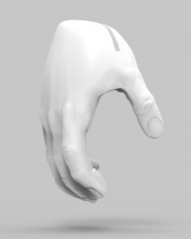 3D Model of gripping hands for 3D print