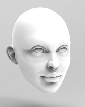 3D Model hlavy dívky pro 3D tisk