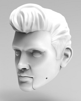 3D Modèle de tête de Elvis Presley pour l'impression 3D 160 mm