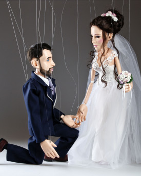 Portrait wedding marionettes - 60cm (24inch) - basic