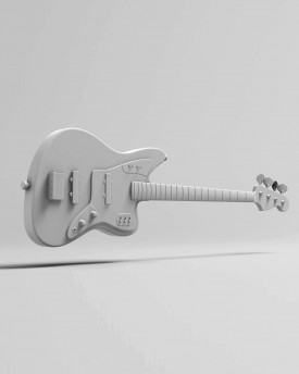 Bass Guitar model for 3D printing