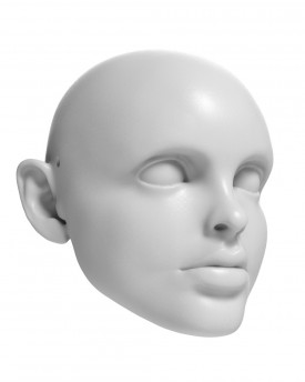 3D Model hlavy Dorothy (Judy Garland) pro 3D tisk 115 mm