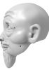 foto: Japanischer Samurai - Kopfmodel für den 3D-Druck 135 mm