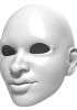 foto: 3D Modèle de tête de Fille afro-américaine pour l'impression 3D 115 mm