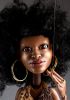 foto: 3D Model of Afro-american princess's head for 3D printing 115 mm