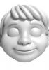 foto: COCO – Junge im animierten Stil - Kopfmodell für den 3D-Druck 135 mm