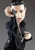 foto: Portrait de marionnette Johnny Cash - 80 cm (30 pouces), bouche mobile