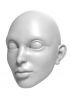 foto: 3D Model hlavy ženy se silnými rty pro 3D tisk 115mm