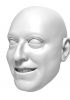 foto: 3D Model of a businessman's head for 3D print 145mm
