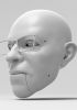 foto: Men with eyeglasses - 3D Model for 3D print