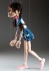 foto: Porträt Marionette des niedlichen kleinen Mädchens - 60 cm