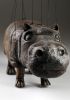 foto: Hand-carved Hippo marionette puppet