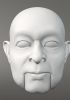 foto: Homme plus âgé, modèle 3D de tête (pour marionnette 31 pouces, bouche ouvrante)