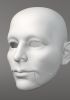 foto: René Daumal, Modello 3D di una testa maschile (per marionetta da 60 cm, occhi e bocca mobili)