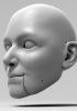 foto: Tajmená žena, 3D model hlavy pro 100cm loutku pro 3D tisk