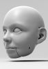 foto: Adolescente, modèle 3D d'une tête pour marionnette 60cm, bouche ouverte et yeux mobiles